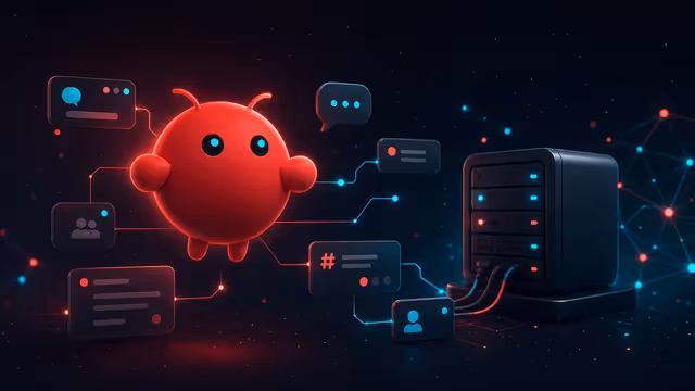 Ilustração do OpenClaw rodando em um servidor VPS