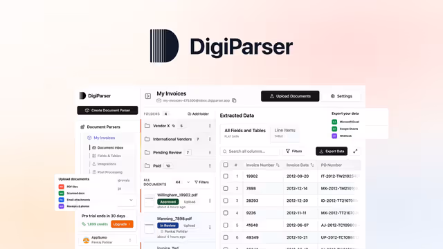 DigiParser - lifetime deal no AppSumo