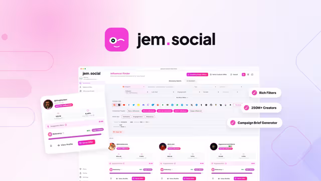 Jem Social - lifetime deal no AppSumo