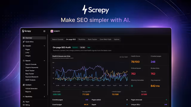 Screpy - lifetime deal no AppSumo