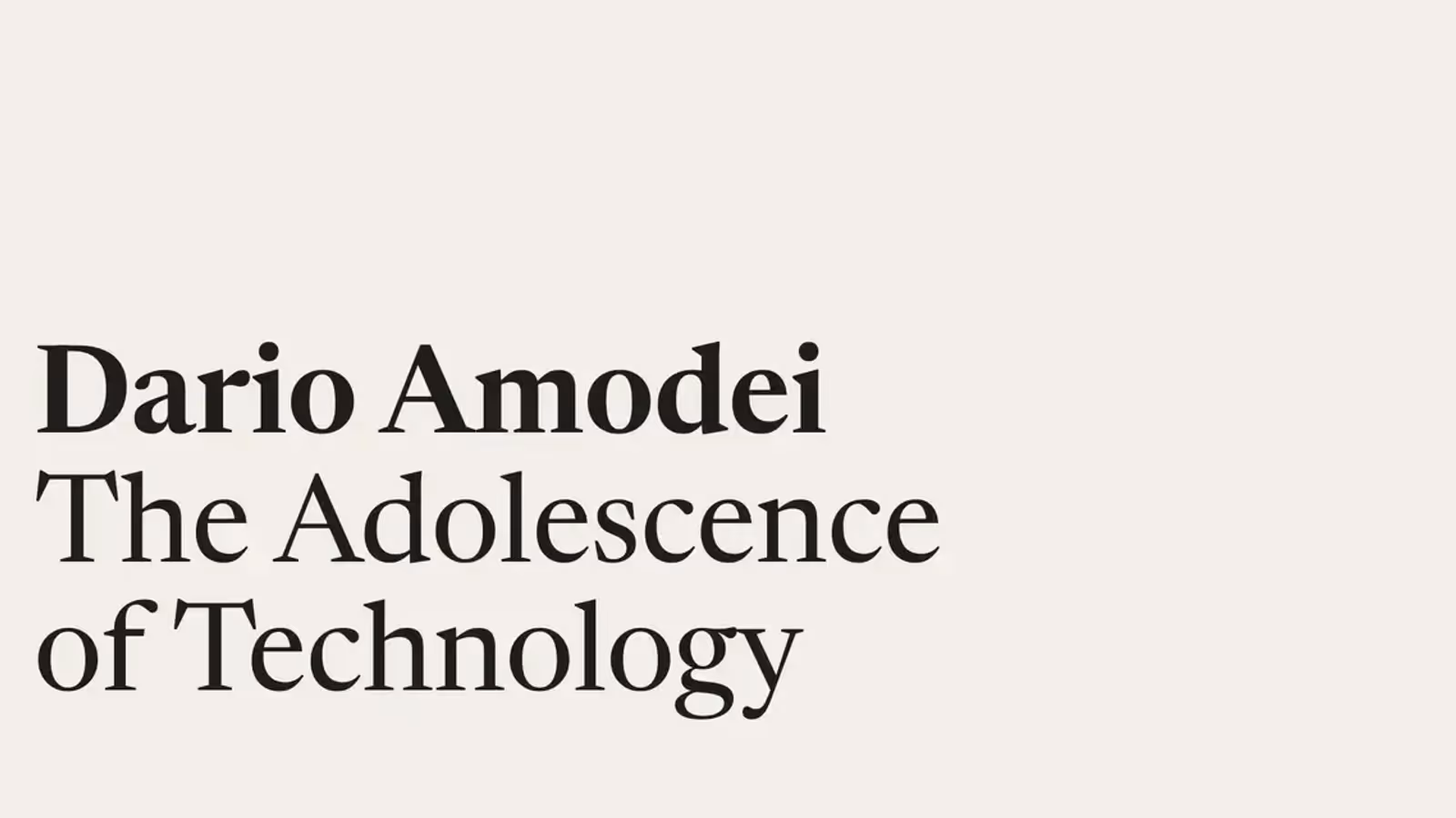 CEO da Anthropic alerta para riscos civis da IA poderosa