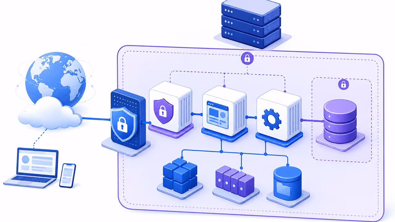 Ilustração: O que o Docker Compose oficial sobe