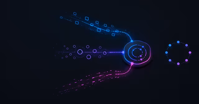 Três rotas de mensagem, perfil social e anúncio convergem para um hub de links com sinais fragmentados