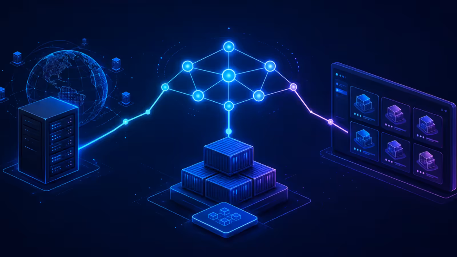 Três caminhos de infraestrutura para n8n: servidor global, containers em template e painel de aplicativos