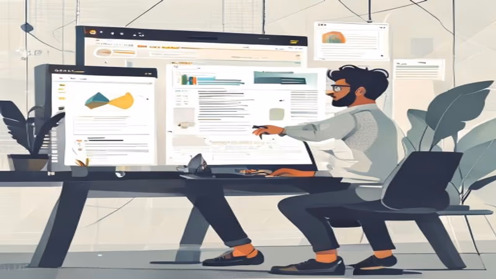 Imagem editorial mostrando criação de site com IA para validar uma ideia com velocidade.