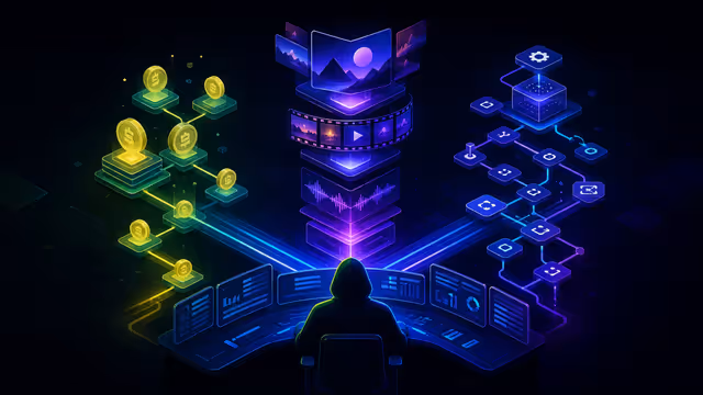 Três rotas de API de IA para economia, mídia e automação de produção.