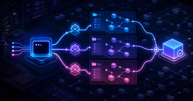 Agente de programação dividindo tarefas entre subagentes paralelos em worktrees isoladas