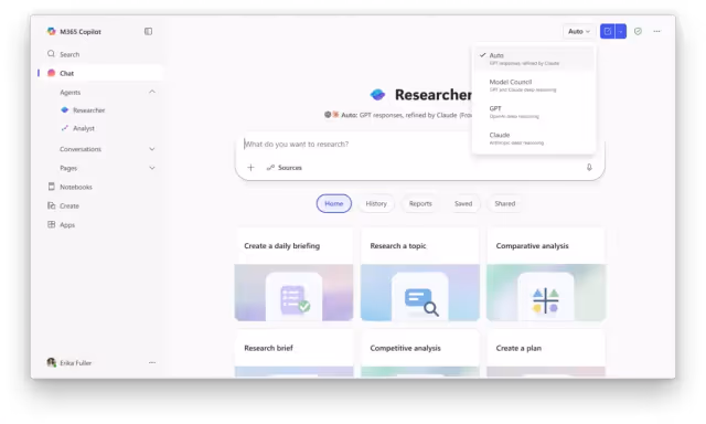 Microsoft Lança Ferramenta de Pesquisa com IA Multi-Modelo