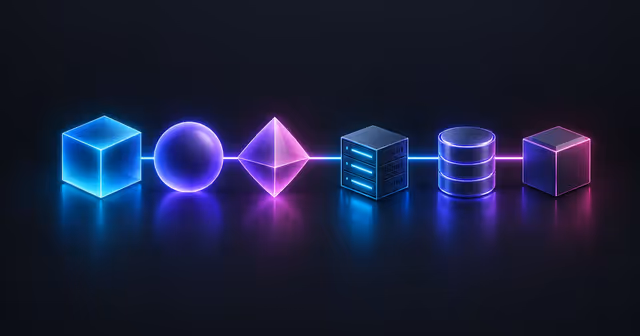 Ilustração de três opções de analytics conectadas a VPS, banco e backup externo.