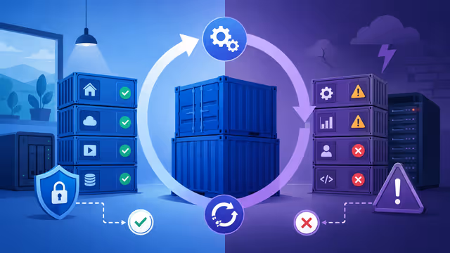 Atualização segura de containers em VPS com backup, healthcheck e caminho de falha